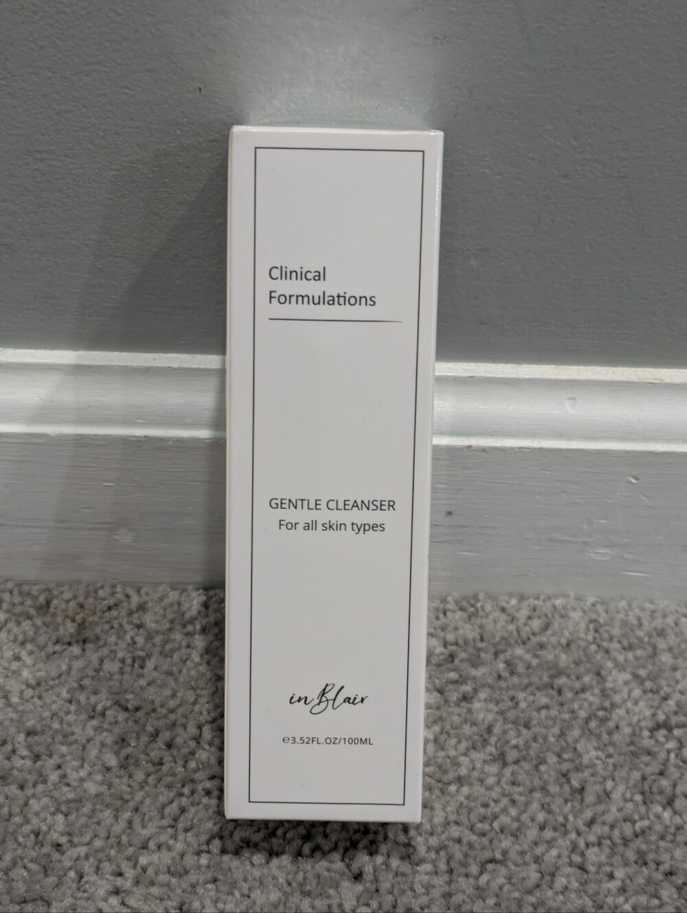 NEW INBLAIR Clinical Formulations Gentle Cleanser All Skin Types 3.52 oz SEALED.